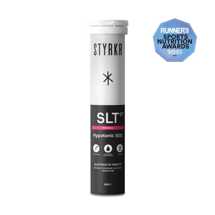 Styrkr Electrolyte SLT07 Hypotonic 500 Mild Berry Quad-Blend Effervescent Tablets