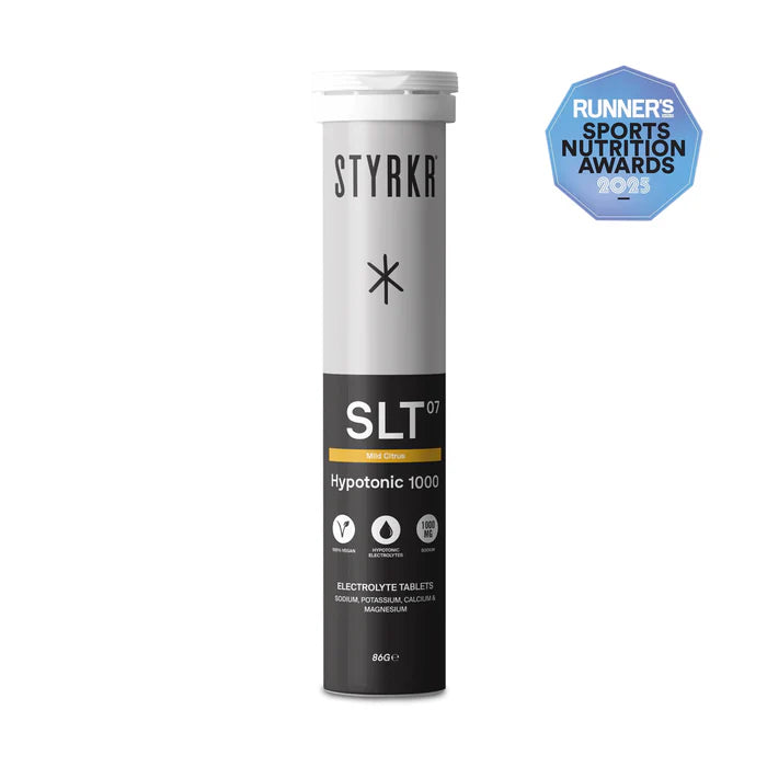 Styrkr Electrolyte SLT07 Hypotonic 1000 Mild Citrus Quad-Blend Effervescent Tablets