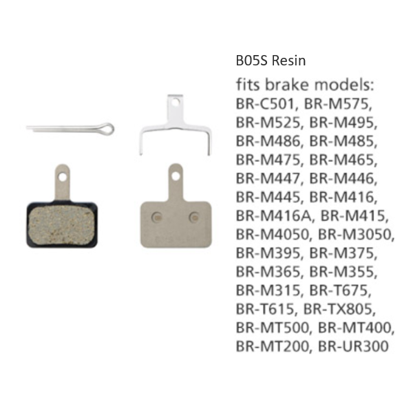 Shimano BR-M446 Disc Brake Pads B05S Resin 1PR *B03S Replacement*
