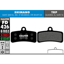 Galfer Brake Pad Advanced Shimano Saint Zee