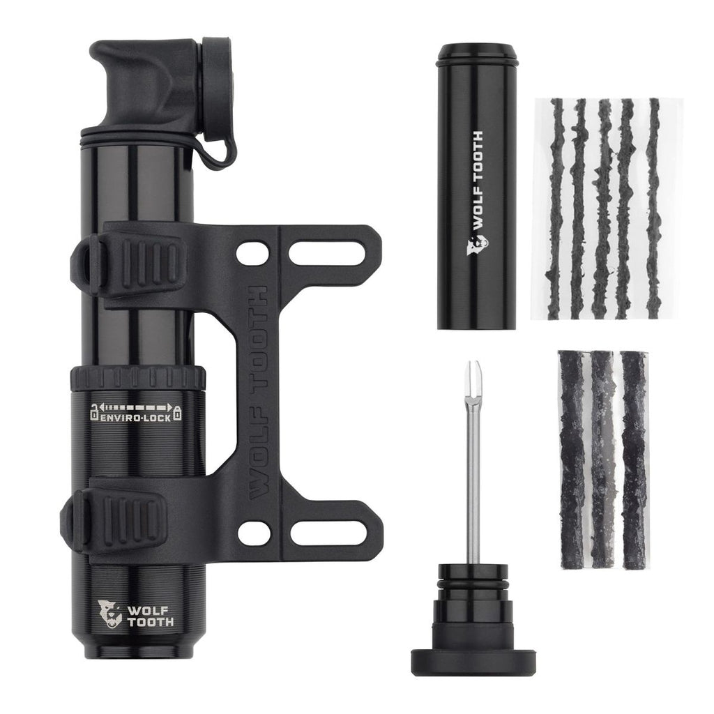 WOLF TOOTH ENCASE PUMP 40CC WITH TUBELESS TYRE PLUG TOOL
