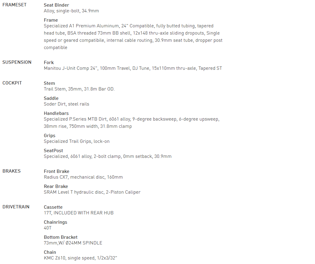 Specialized P Series P2 24"