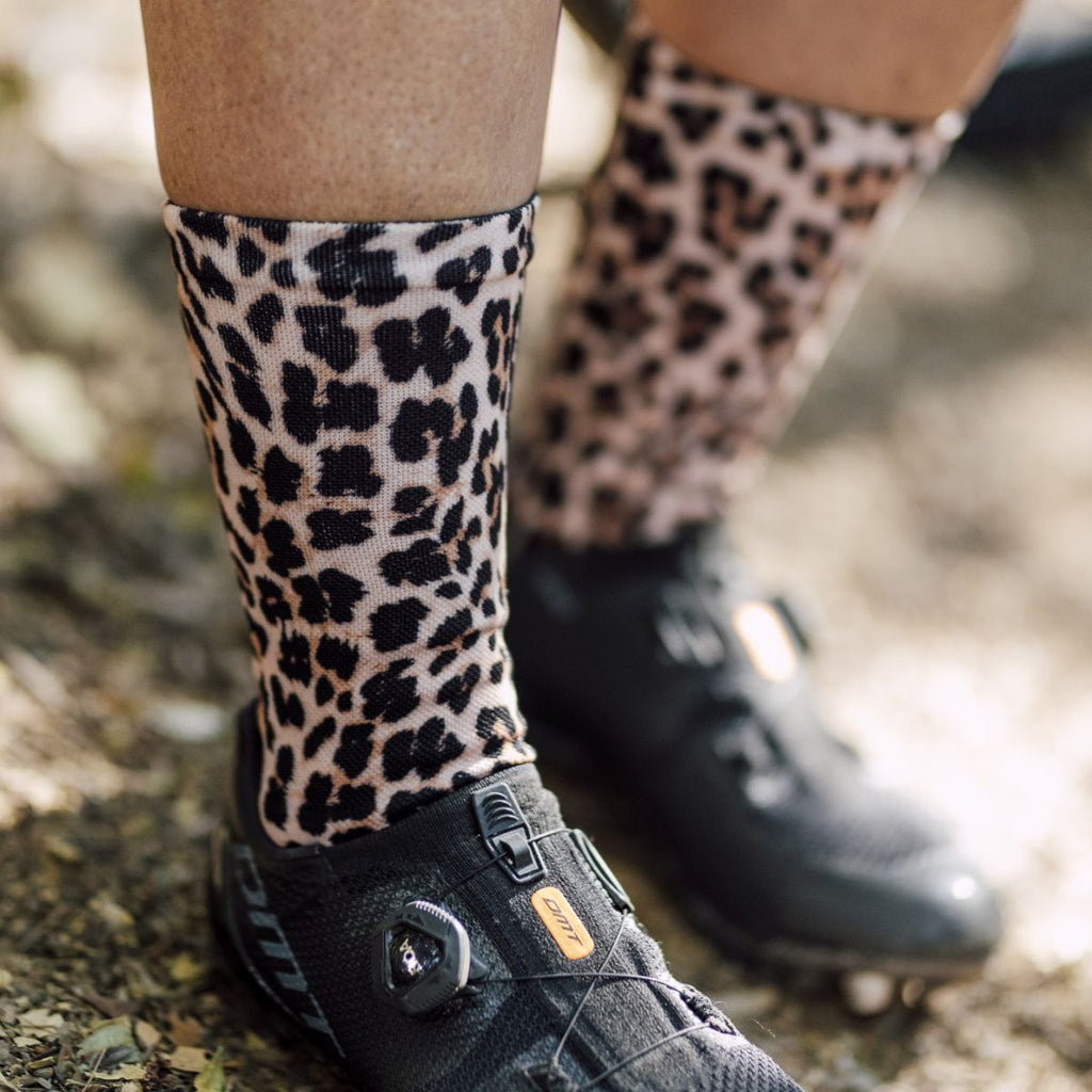 SOX FOOTWEAR - GOLDEN LEOPARD CREW SOCKS