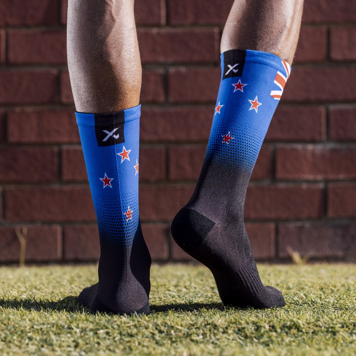 SOX FOOTWEAR - NEW ZEALAND BLACK CREW SOCKS