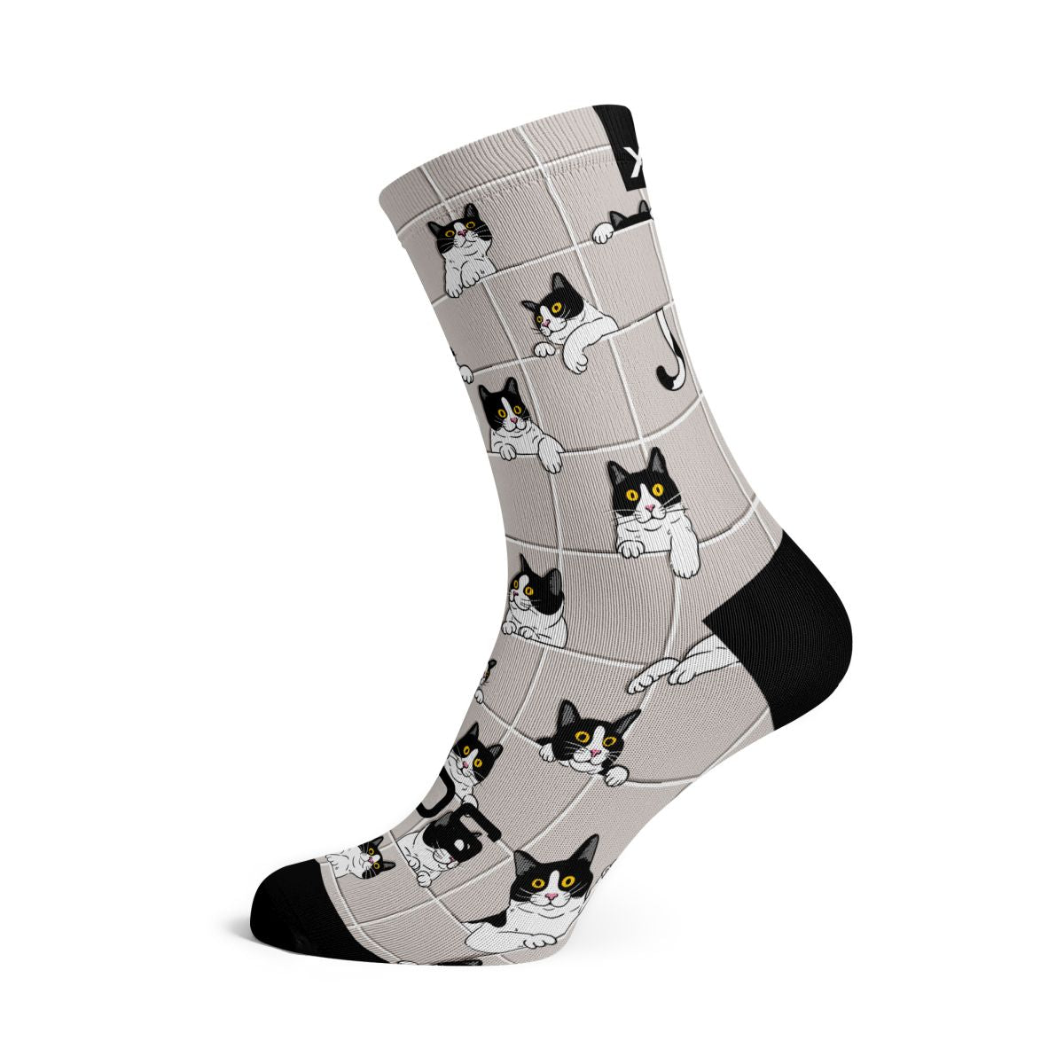 SOX FOOTWEAR - PEEKABOO PAWS CREW SOCKS