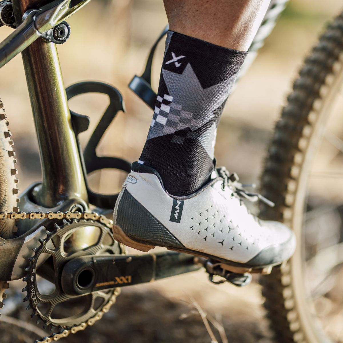 SOX FOOTWEAR - X BLACK CREW SOCKS