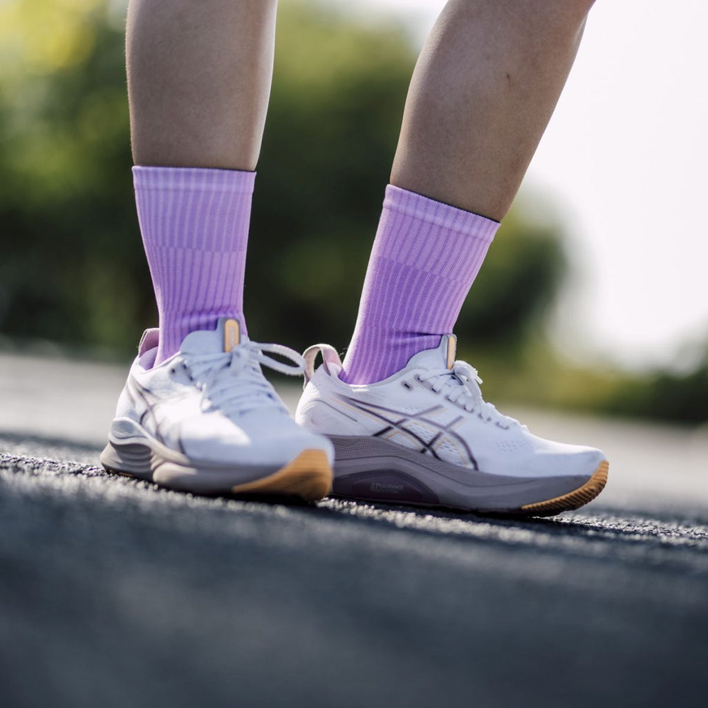 SOX FOOTWEAR - SLIGHT LILAC CREW SOCKS