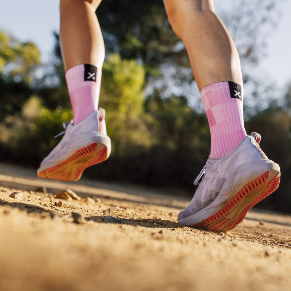 SOX FOOTWEAR - SLIGHT PINK CREW SOCKS