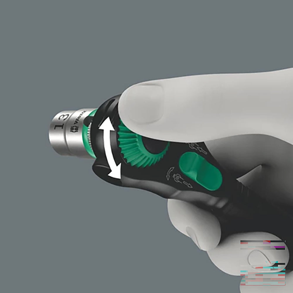 Wera Tools Speed Ratchet with 1/4" drive 8000 A Black Edition Zyklop
