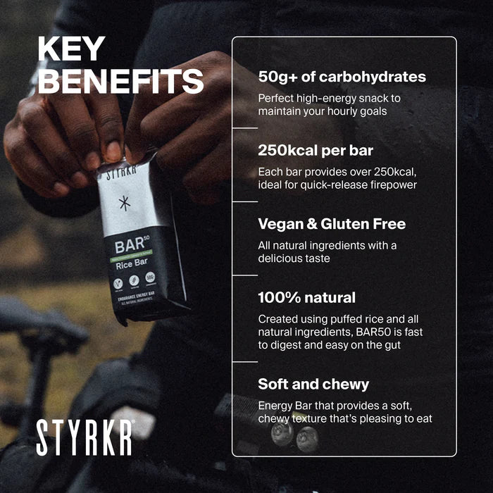 Styrkr Energy Bar BAR50 Apple, Cinnamon, Caramel & Sultana