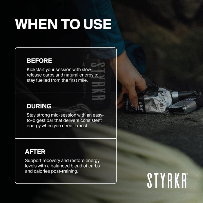 Styrkr Energy Bar BAR50 Dark Chocolate Chip