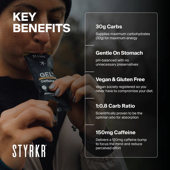 Styrkr Gel GEL30 Caffeine Dual-Carb Energy Gel Cola