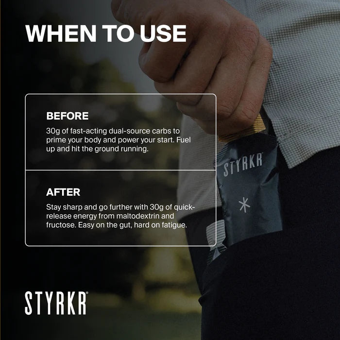 Styrkr Gel GEL30 Caffeine Dual-Carb Energy Gel Cola