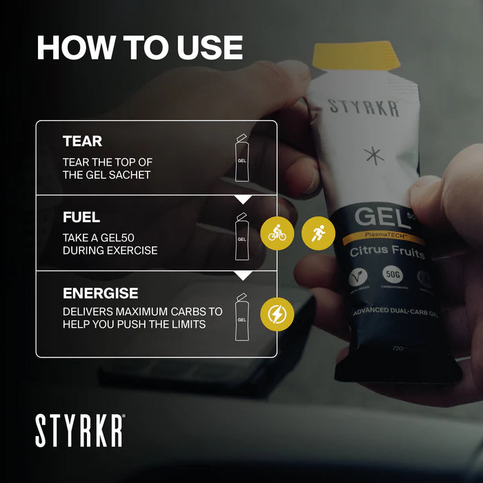 Styrkr Gel GEL50 Citrus Fruits Dual-Carb