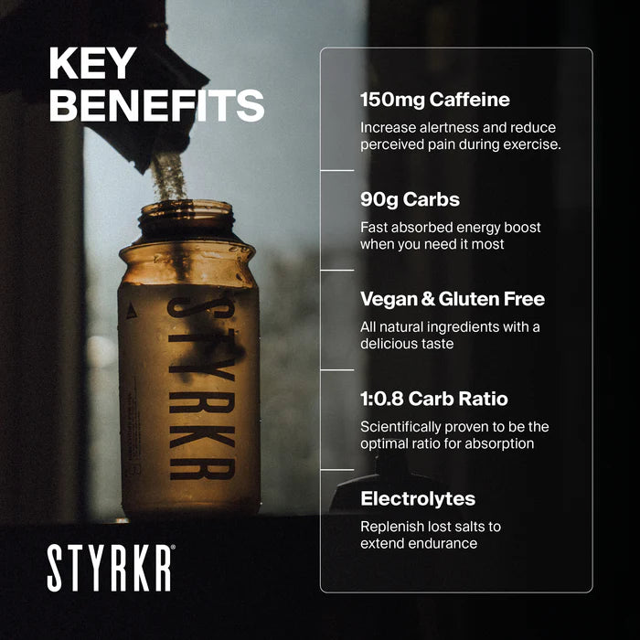 Styrkr Energy Drink Mix MIX90 Caffeine Dual-Carb