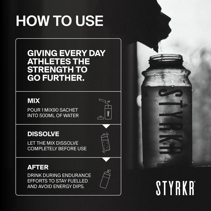 Styrkr Energy Drink Mix MIX90 Caffeine Dual-Carb