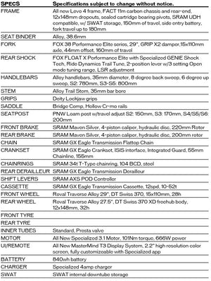 2026 Specialized Levo Expert G4