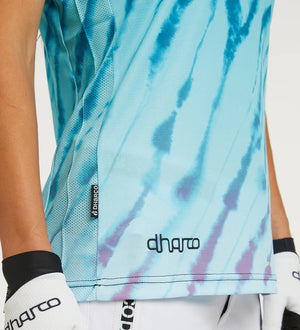 DHaRCO Womens Short Sleeve Jersey Aqua Tiger