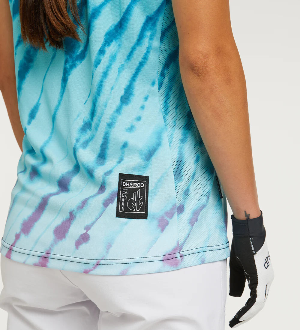 DHaRCO Womens Short Sleeve Jersey Aqua Tiger