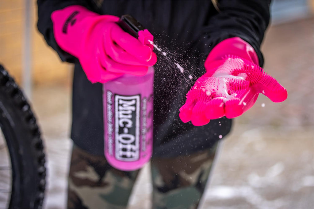 Deep scrubber gloves Pink (3)