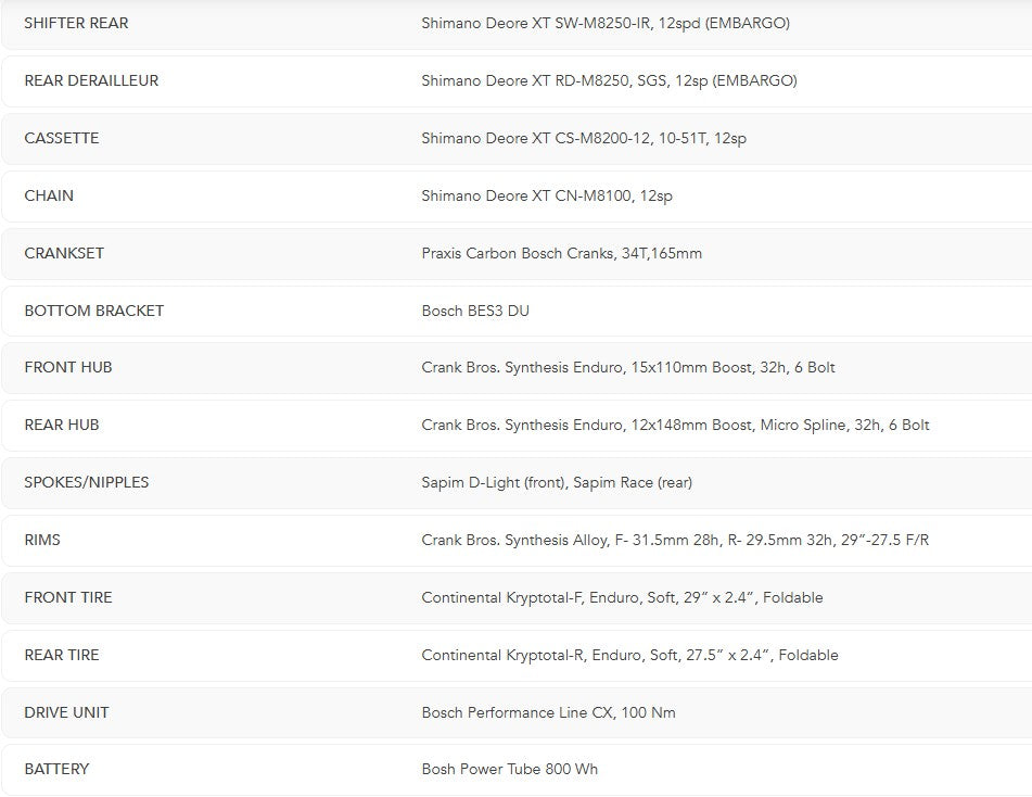 2025 Norco Range VLT CX C1 White / Raw Carbon