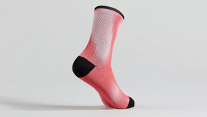 Specialized Soft Air Mid Sock Vivid Coral Distortion