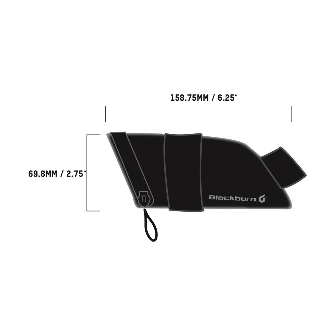 Blackburn Grid Small Seat Bag Dims