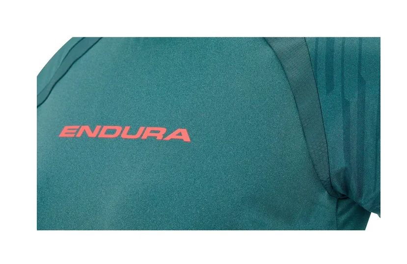 Endura Women's SingleTrack Shotsleeve Jersey Moss