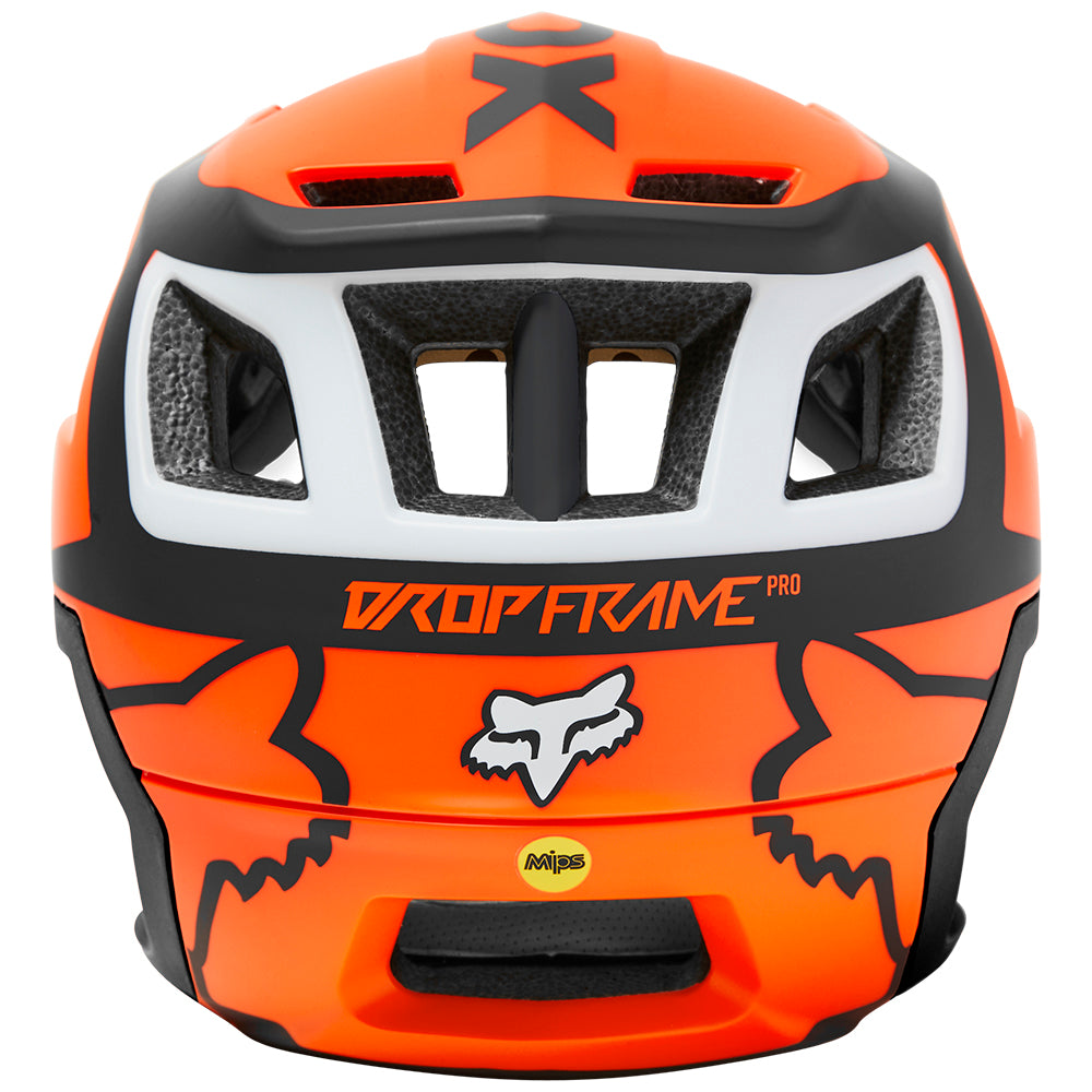 FOX DROPFRAME PRO HELMET MIPS DVIDE CE FLO ORANGE S Top Gear Cycles