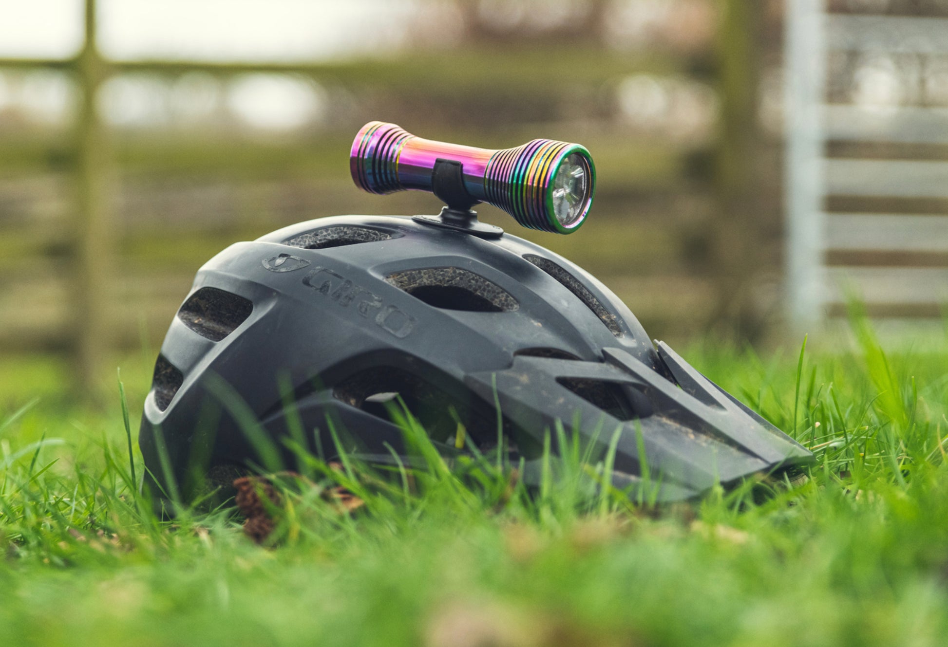 Exposure Lights Diablo Mk12 Oil Slick w/ Helmet & HB Mount w/ Tap Technology.