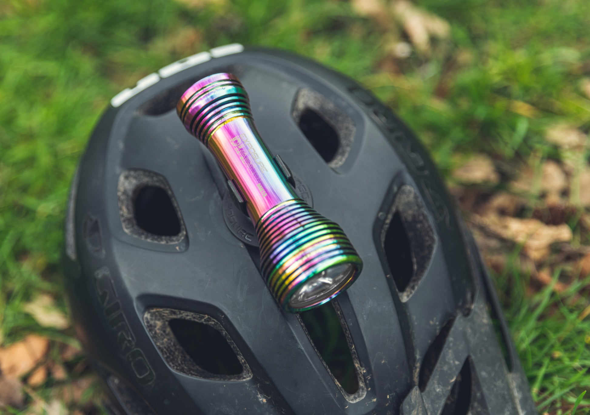 Exposure Lights Diablo Mk12 Oil Slick w/ Helmet & HB Mount w/ Tap Technology.