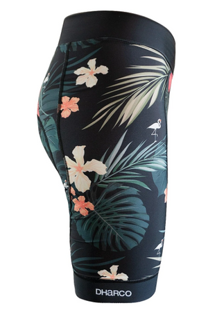 DHaRCO Womens Padded Party Pants Hawaiian Flamingo