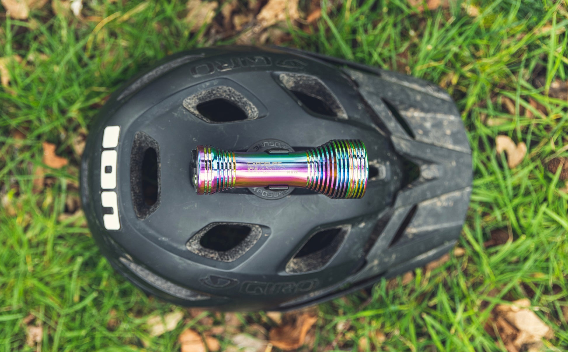 Exposure Lights Diablo Mk12 Oil Slick w/ Helmet & HB Mount w/ Tap Technology.