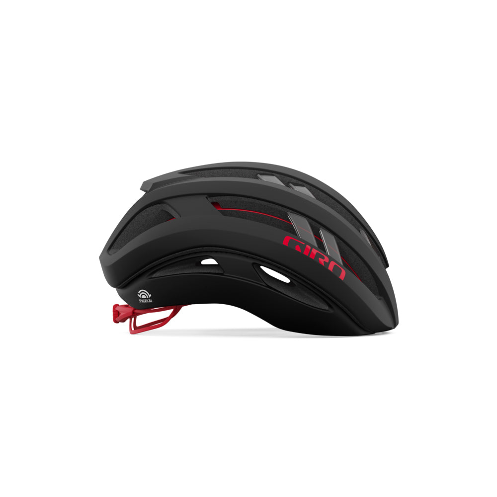 Giro Aries Spherical Road Helmet Matte Carbon/Red