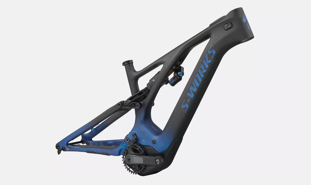 2022 S-Works Turbo Levo Frameset Blue Ghost Gravity / Black