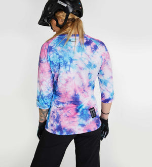 DHaRCO Womens 3/4 Sleeve Jersey Tie Dye