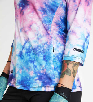 DHaRCO Womens 3/4 Sleeve Jersey Tie Dye