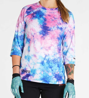 DHaRCO Womens 3/4 Sleeve Jersey Tie Dye