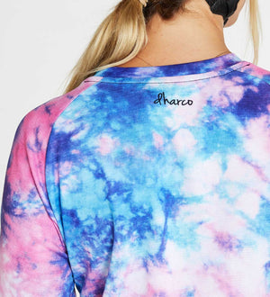 DHaRCO Womens 3/4 Sleeve Jersey Tie Dye